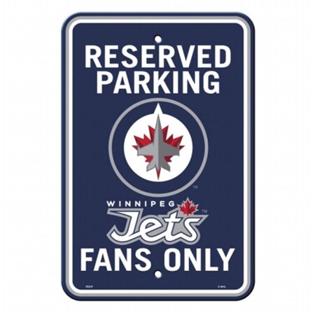 Stages For All Ages Fremont Die Winnipeg Jets Plastic Parking Sign ST3347307